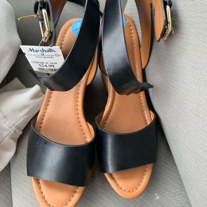 Tommy Hilfiger black wedges
